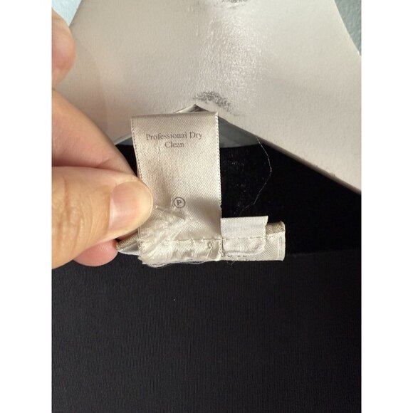 Coldwater Creek Velvet Maxi Dress Womens M Black Whimsy Goth Witchy Long Sleeve - Picture 4 of 8